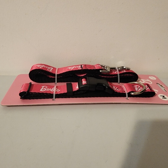 Barbie Pink Medium Size Dog Leash And Collar - Picture 5 of 7